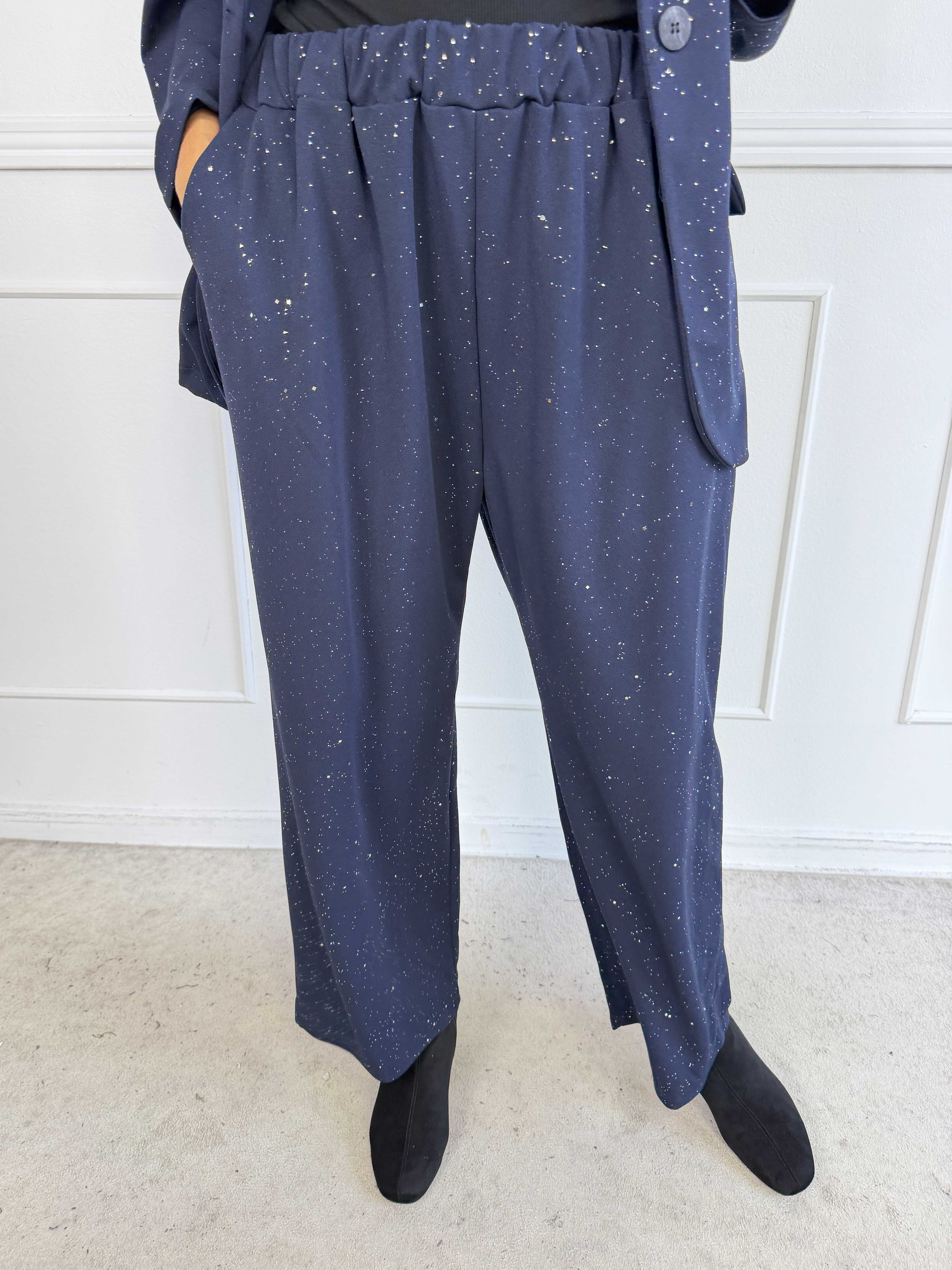Medea Pants - Eleganta byxor med fint glitterdamm som ger en exklusiv look